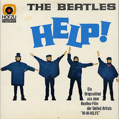 German issue of Beatles record albumn cover for soundrack for Help