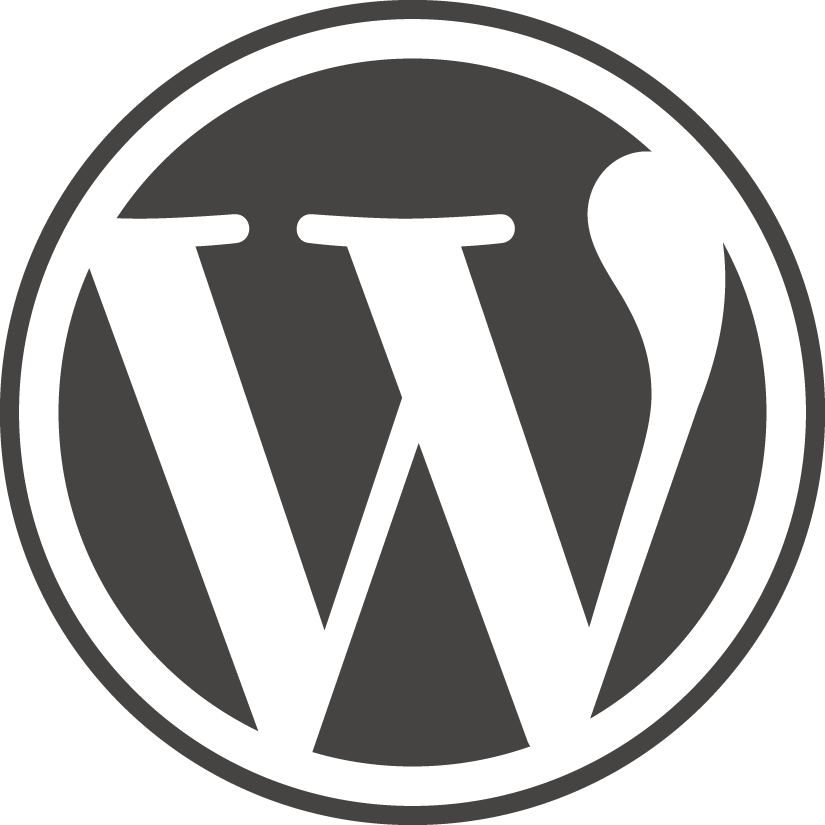 WordPress logo - a circle with a letter w inside